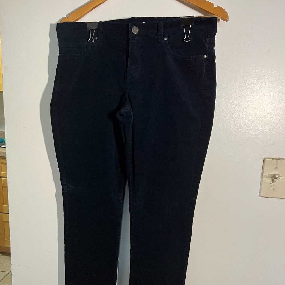 New York & Company navy blue corduroys size 8 previously worn